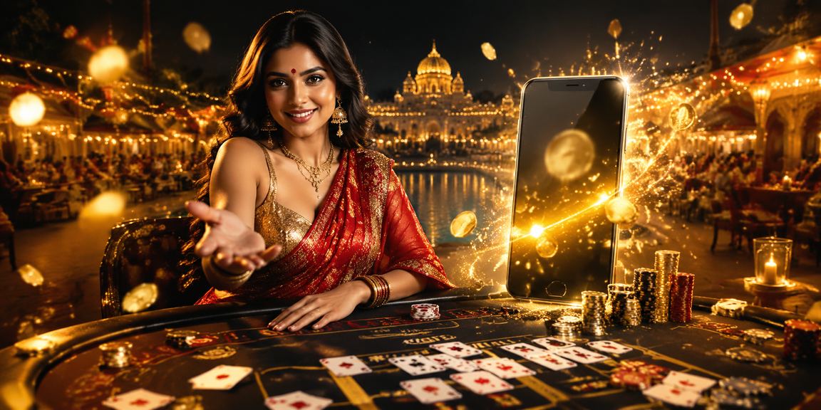 Live baccarat game streamed with live dealer in Indian setting